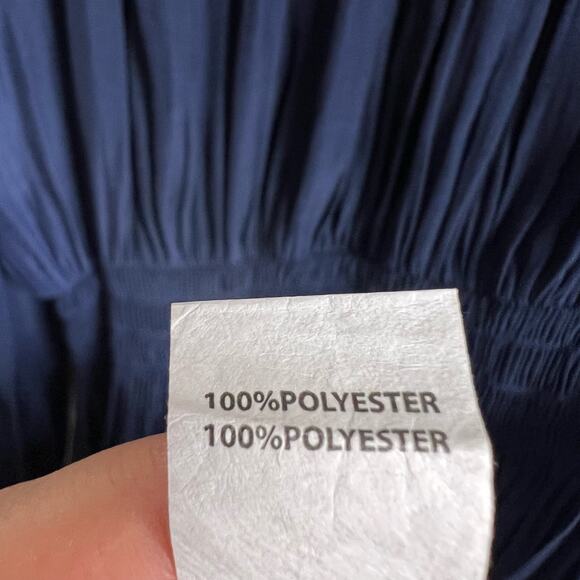 Ramy Brook Shelby Navy Blue Cold Shoulder Long Sleeve Mini Dress Size Small - Picture 11 of 11